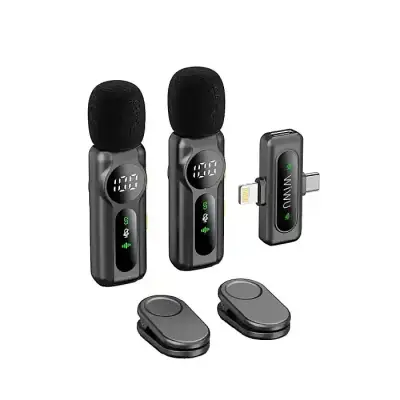 WiWU Wi-WM007 Dual Wireless Lavalier Microphone System